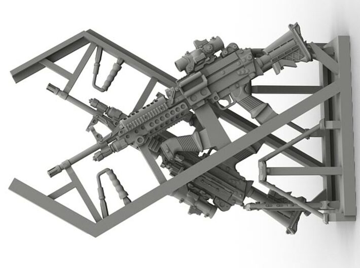 1/24 SPM-24-013 m249 MK48mod0 7,62mm machine gun 3d printed
