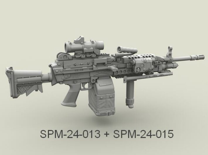 1/24 SPM-24-015 LBT MK48 Box Mag (middle) 3d printed 