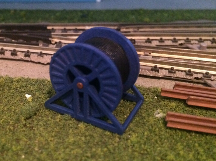 HO Steel Cable Reel (Full) 3d printed N scale (1:160) model in Frosted Ultra Detail