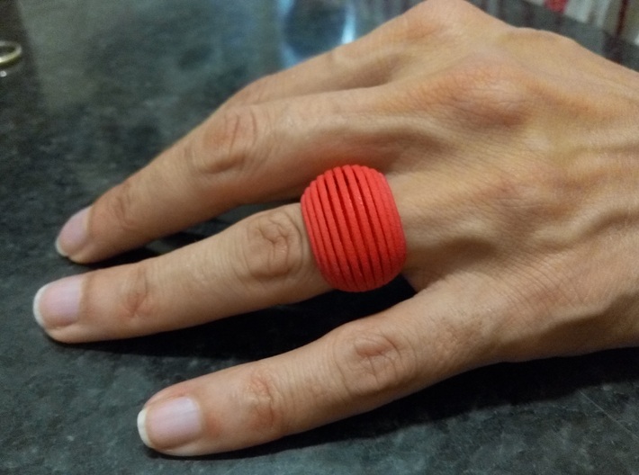 OvalRing (size: US 6 3/4; EU 14) 3d printed