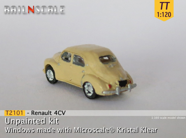 Renault 4CV (TT 1:120) 3d printed 