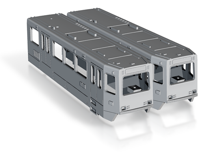 HO Siemens SD160 LRV Bodies 3d printed