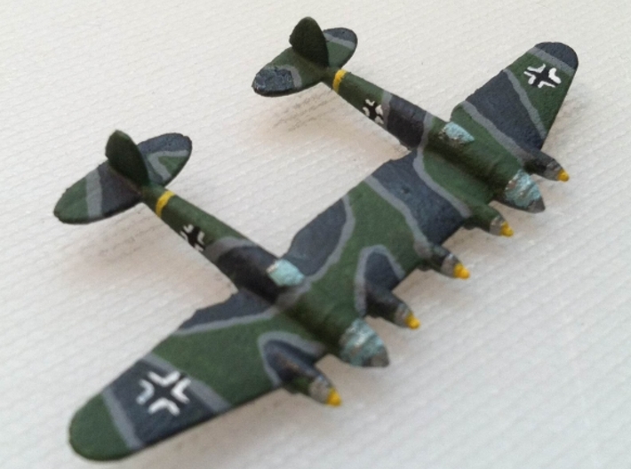 He-111Z Bomber= 1/700 (x2) 3d printed 