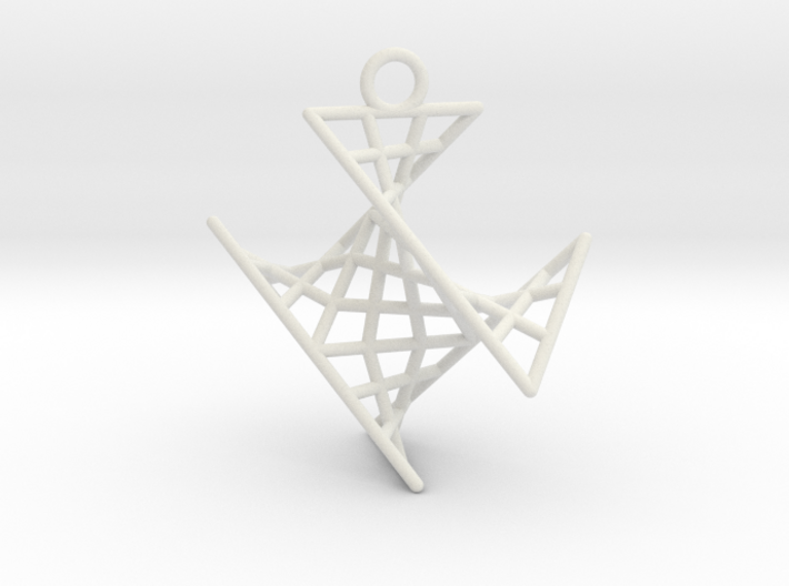 crux_pendant (small) 3d printed