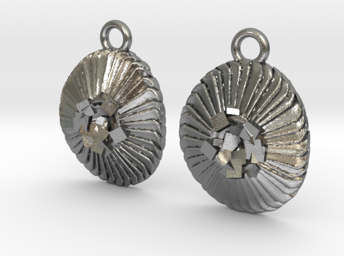 Coccolithus Coccolithophore Plankton Earrings 3d printed