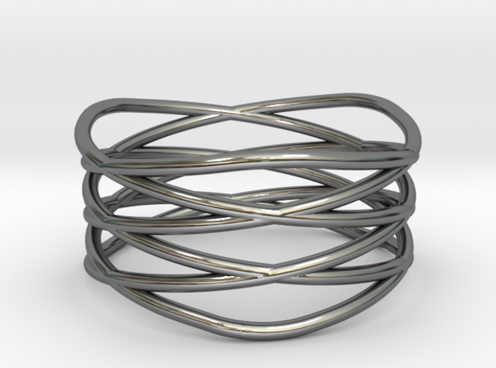 Triple Loop Ring (8) 3d printed