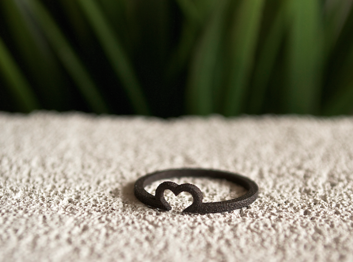 Heart Ring - Size Medium 3d printed