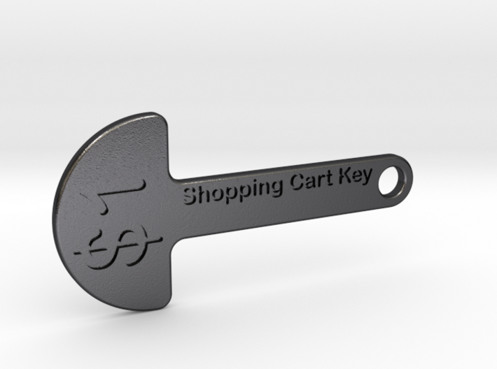 Loonie Shopping Cart Key 3d printed