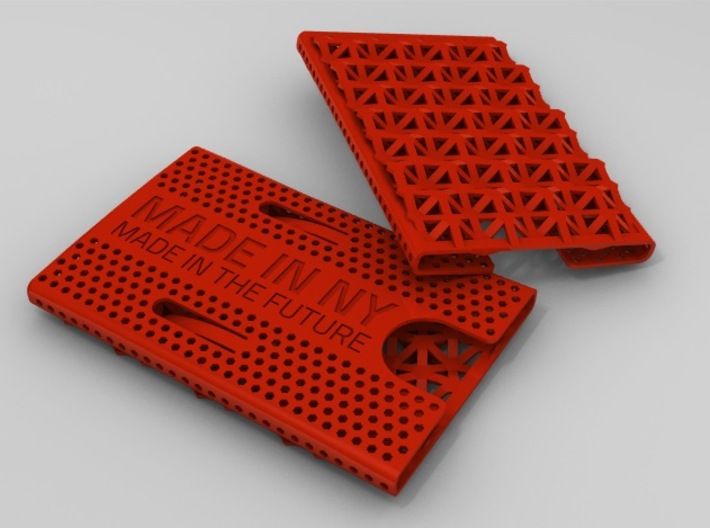Business card case -Made in NY, Made in the Future 3d printed Red