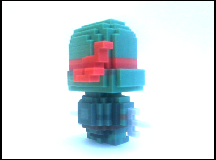 "Raph" Voxel Figurine 3d printed 