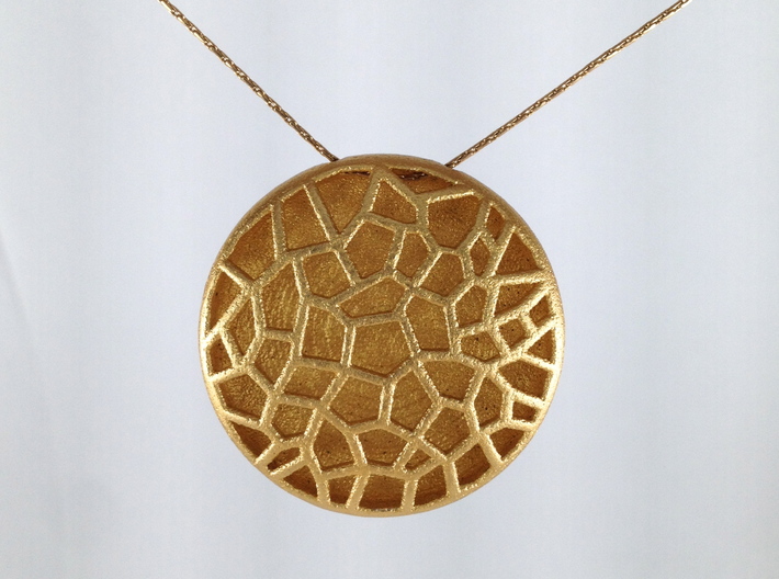 Bio Cell Pendant - closed back 3d printed 