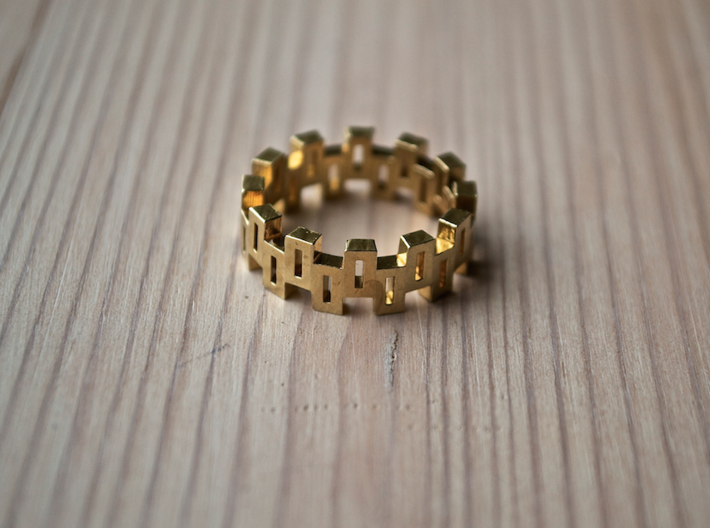 &quot;Boxiness&quot; Ring - Size Medium 3d printed