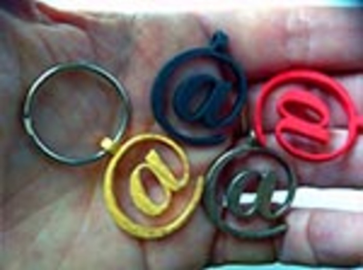 At Logo Pendant or keychain 3d printed 