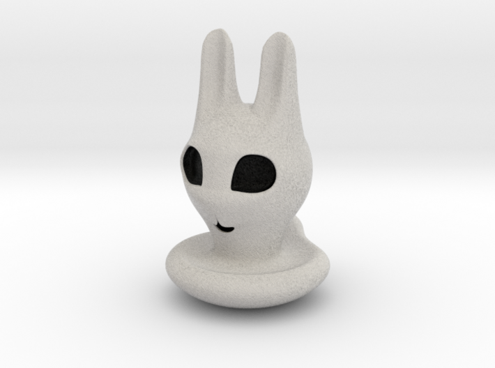Halloween Character Hollowed Figurine: BunnyGhosty 3d printed