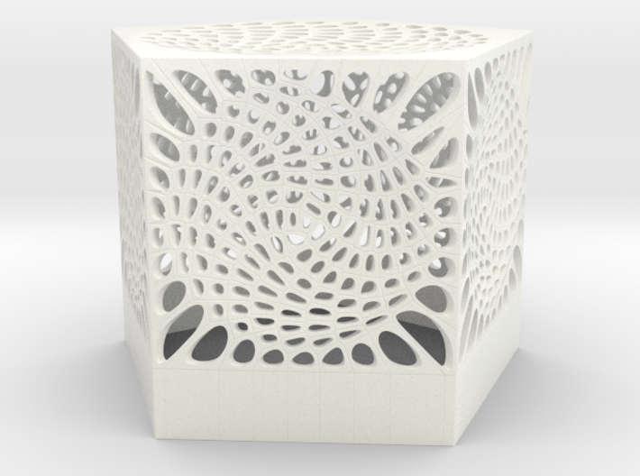 Voronoi penta lampshade ~145mm tall 3d printed 