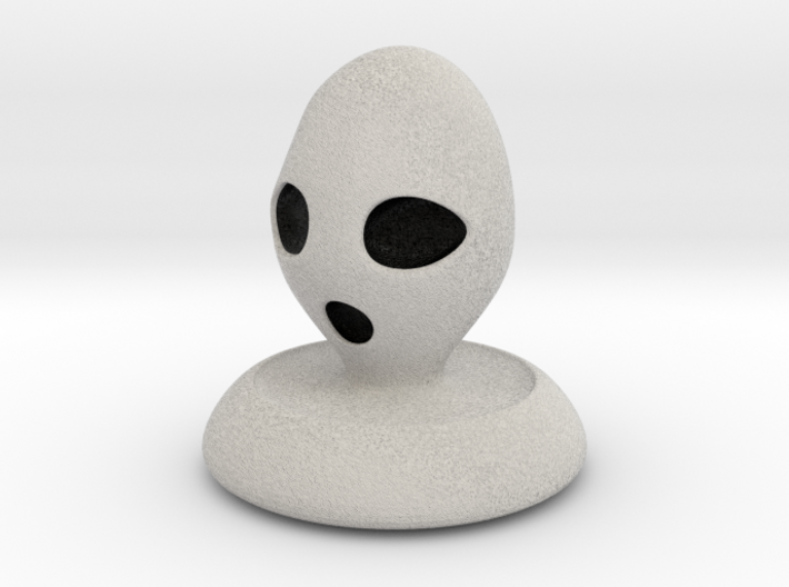 Halloween Character Hollowed Figurine: AlienGhosty 3d printed