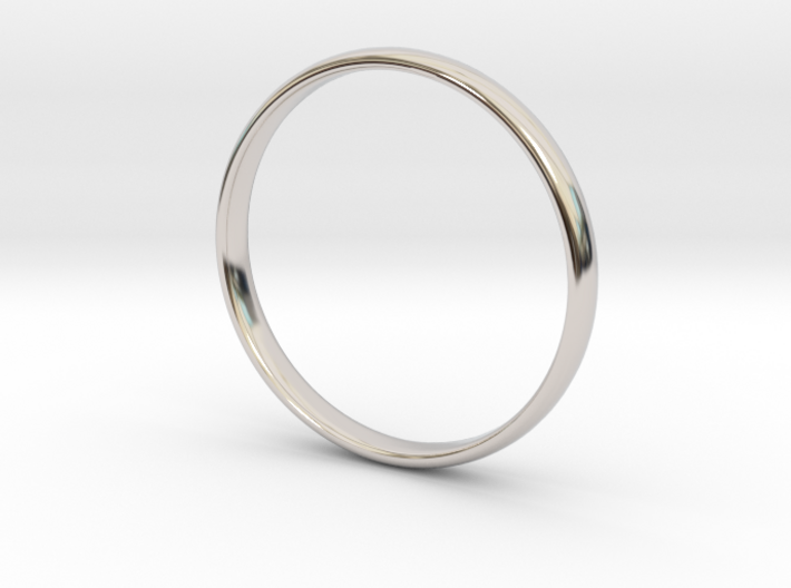 Simple wedding/engagement band - size 6 US 3d printed