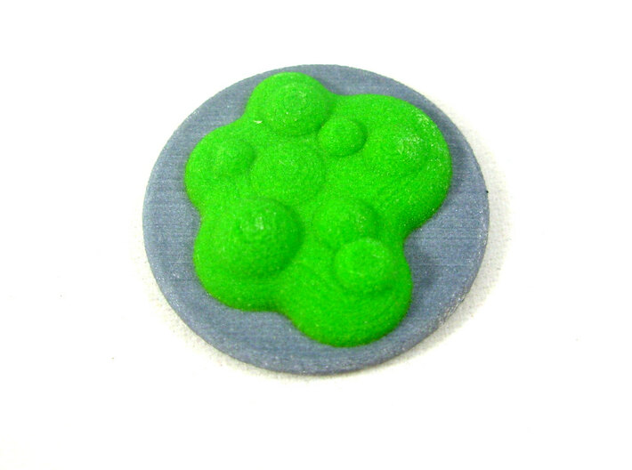 Chemical Spill Tokens (Toxic Liquid), Set of 5 3d printed 