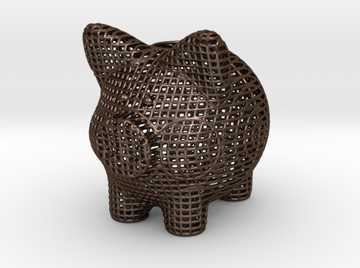 Wire Frame Piggy Bank 4 Inch Tall 3d printed