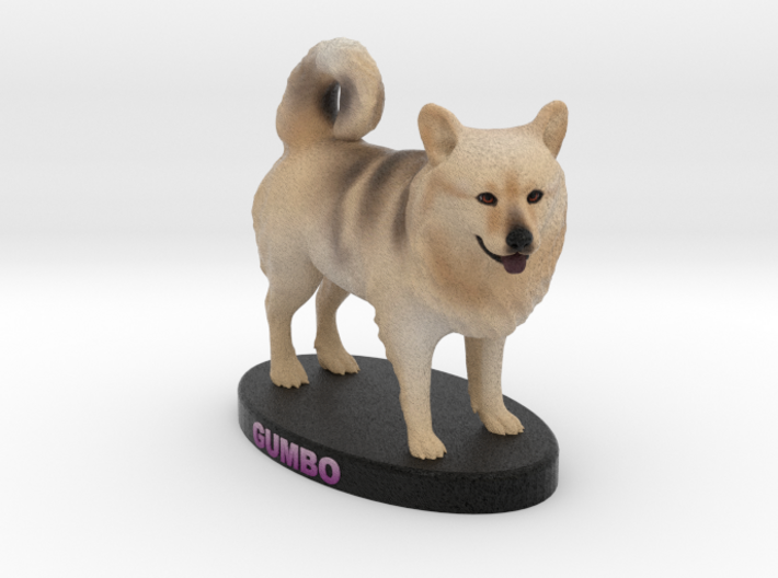 Custom Dog Figurine - Gumbo 3d printed