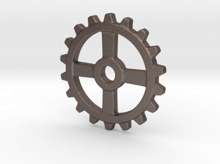 One and a half Inch Four Normal Spoke Gear 3d printed