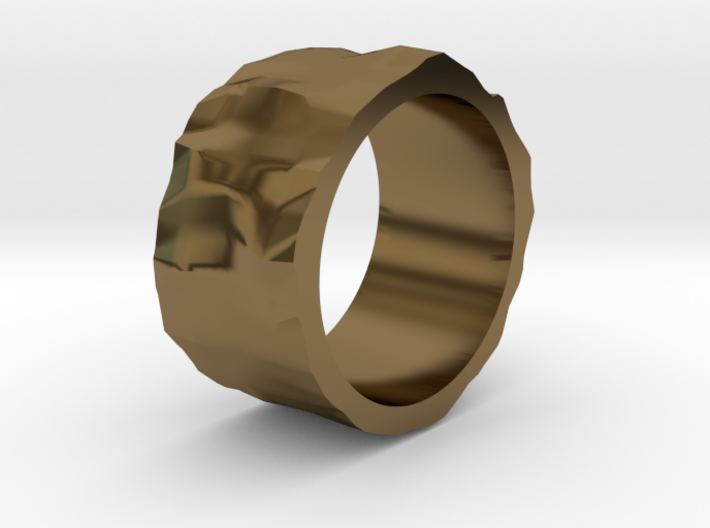 Stone age ring - size 6 US 3d printed