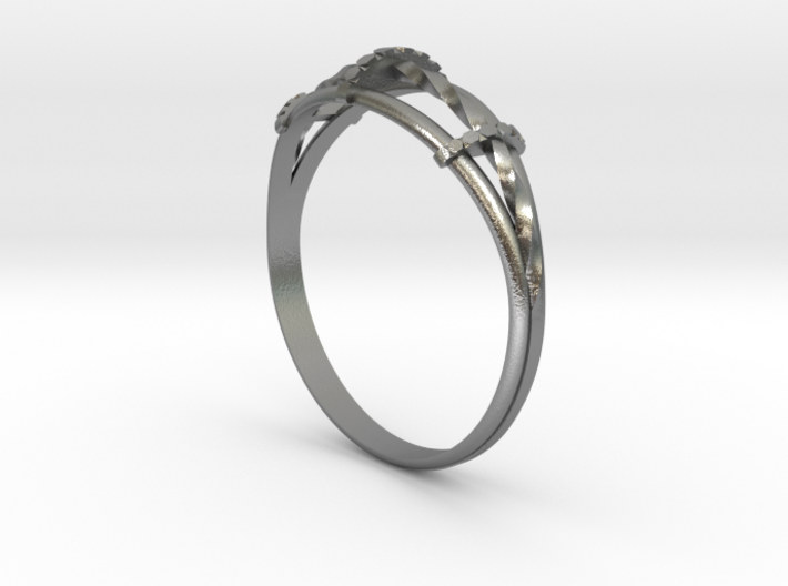 Torsades - A Triple Twisted Ring 3d printed 