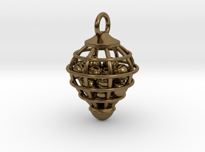 Cage Pendant 3d printed