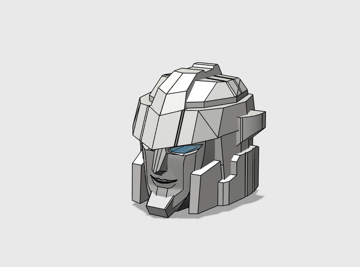 Blocky Driller's Head 3d printed