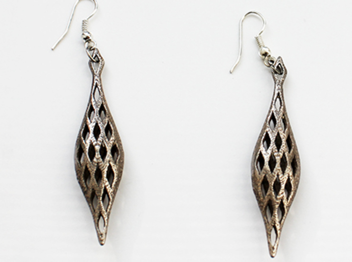 EYELET earrings , SINGLE (Scale1.15) 3d printed