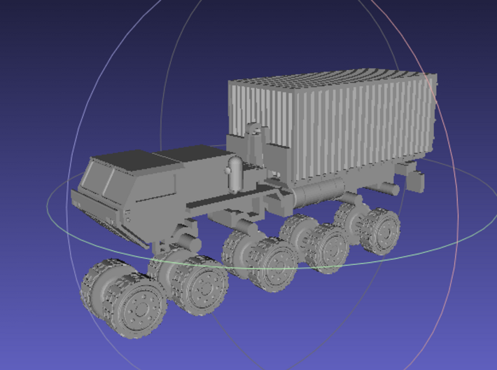1/144 Hemtt M1120 LHS with 20ft Container 3d printed