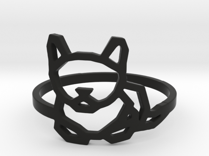 Petite Cat Ring 3d printed