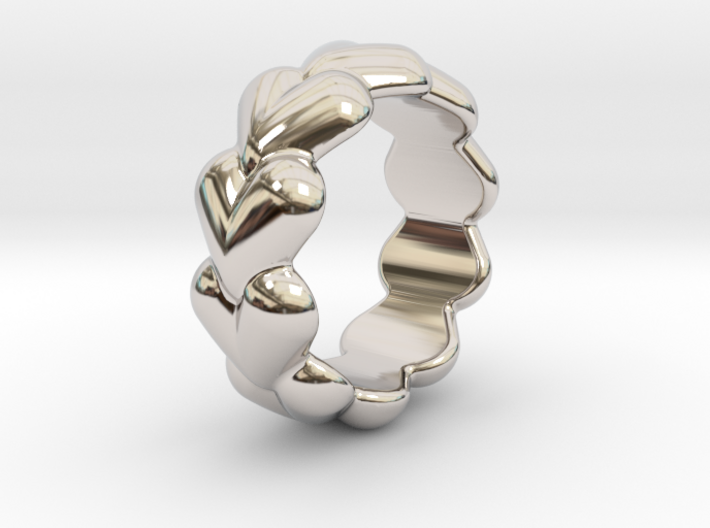 Heart Ring 20 - Italian Size 20 3d printed