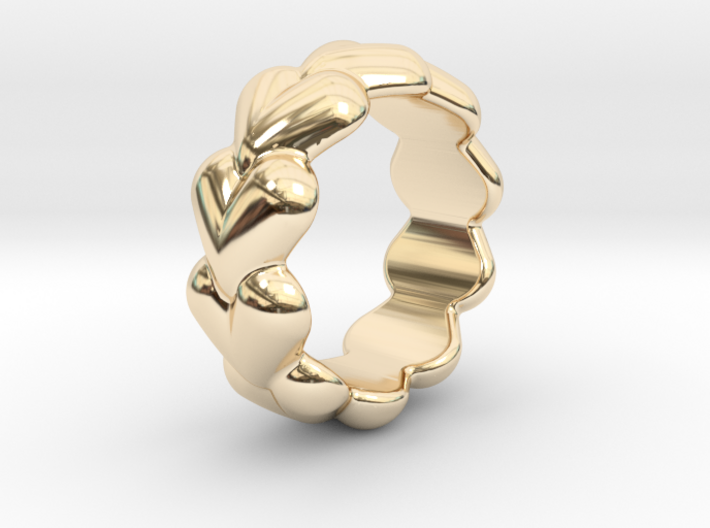 Heart Ring 21 - Italian Size 21 3d printed