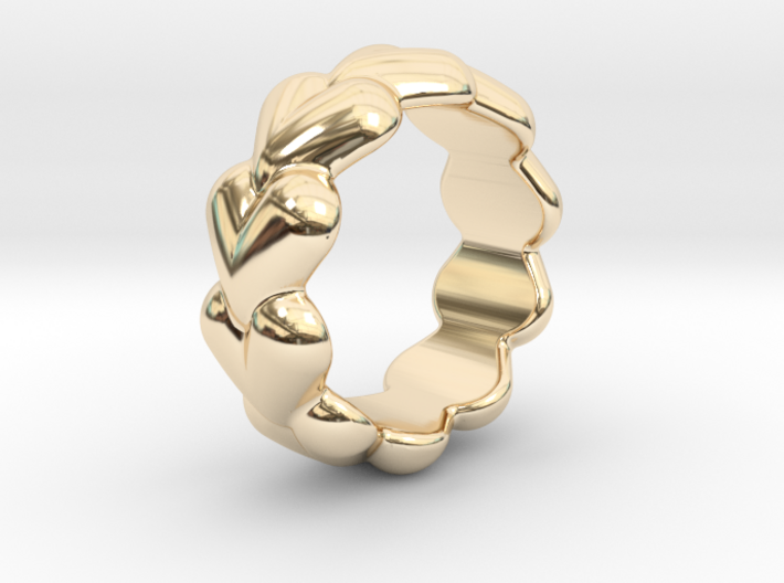 Heart Ring 32 - Italian Size 32 3d printed