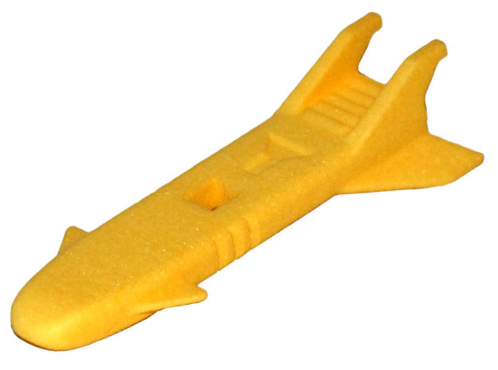 M.A.S.K. Slingshot Drone replacement 3d printed Prototype printed in Yellow Strong &amp; Flexible Polished