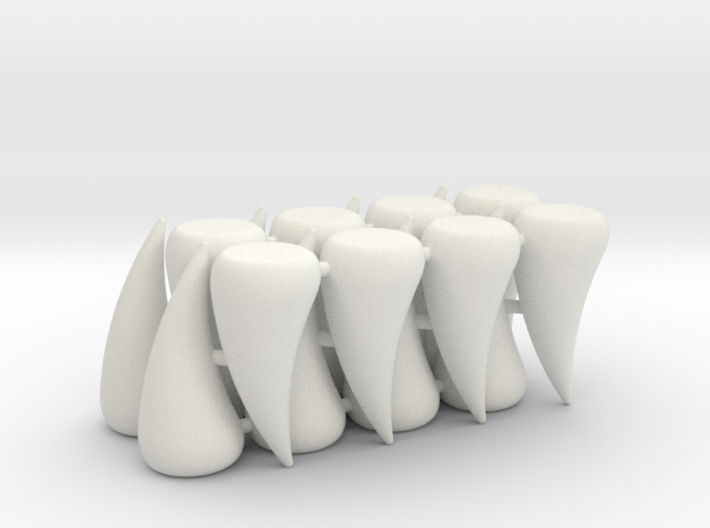 Rampage Teeth (16 pcs) 3d printed