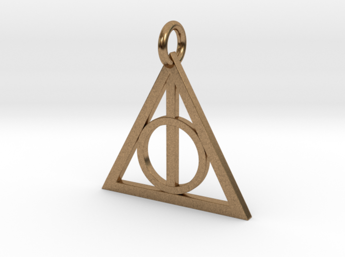 Deathly Hallows Triangle Pendant 3d printed