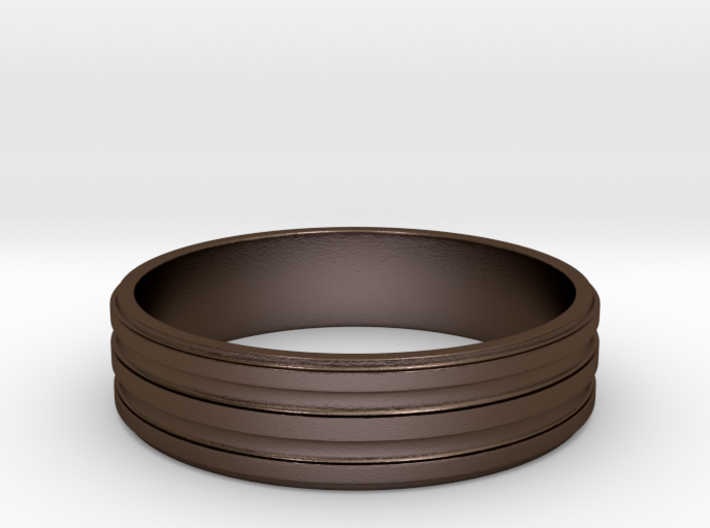 Back to Basic Collection - Round beveled ring 3d printed