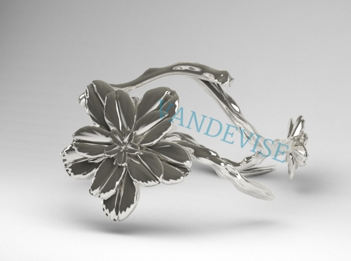 Flower Bracelet 3d printed 