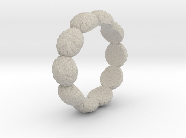 Urchin Ring 1 - US-Size 8 (18.19 mm) 3d printed