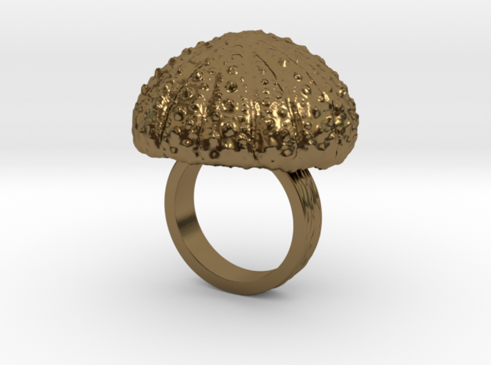 Urchin Statement Ring - US-Size 4 1/2 (15.27 mm) 3d printed