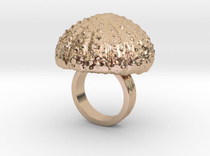 Urchin Statement Ring - US-Size 3 (14.05 mm) 3d printed