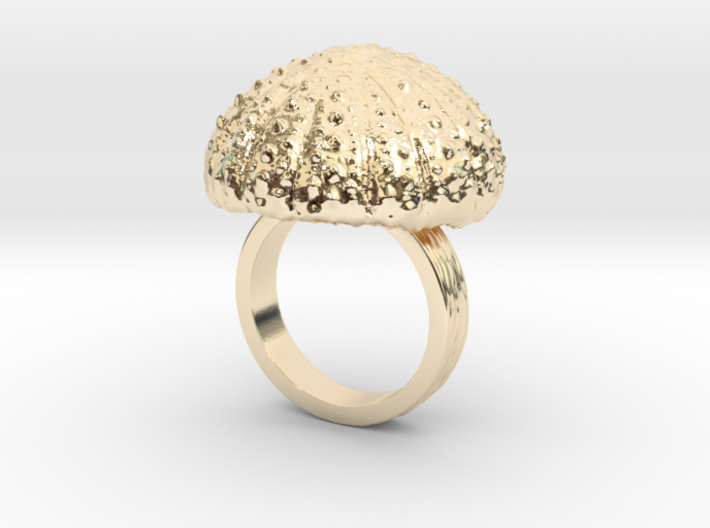 Urchin Statement Ring - US-Size 7 (17.35 mm) 3d printed