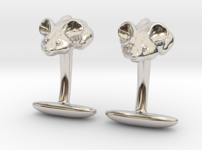 Mouse Cuff links 3d printed