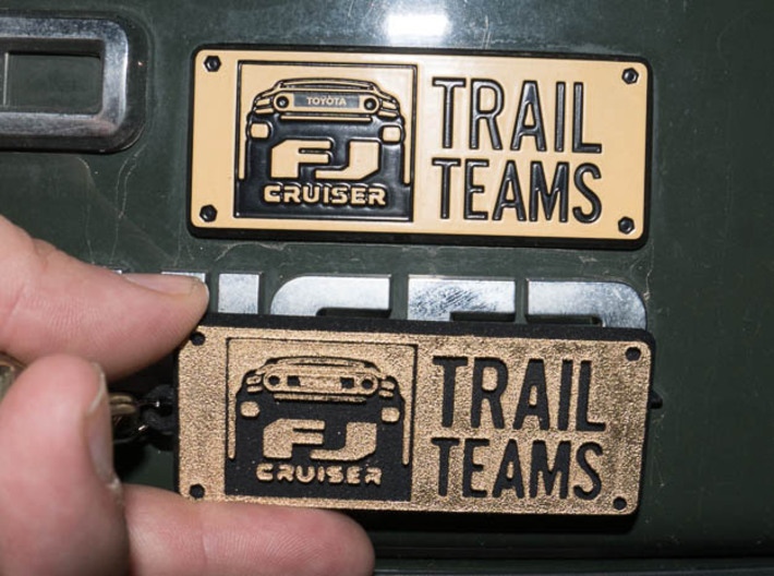 FJ Cruiser Trail Teams Keychain 3d printed 