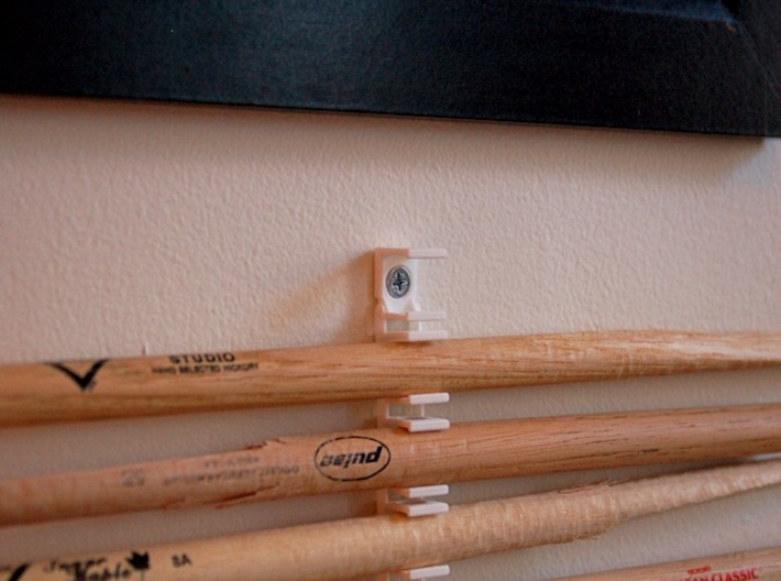 The Stick Clip - Broken Drum Sticks Become Art 3d printed The Screw is Hidden Behind the Top Stick