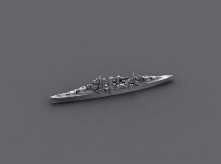 1/4800 RN CA London & Norfolk Class (County)  3d printed HMS Sussex [1942]