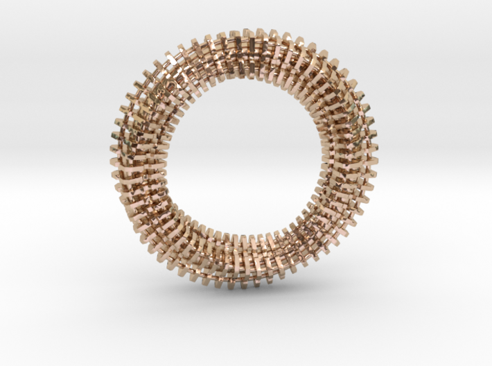 Mobius Ring Pendant v3 3d printed