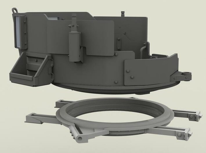 1/35 SPM-35-023A Humvee turret ring, x4 in set 3d printed 